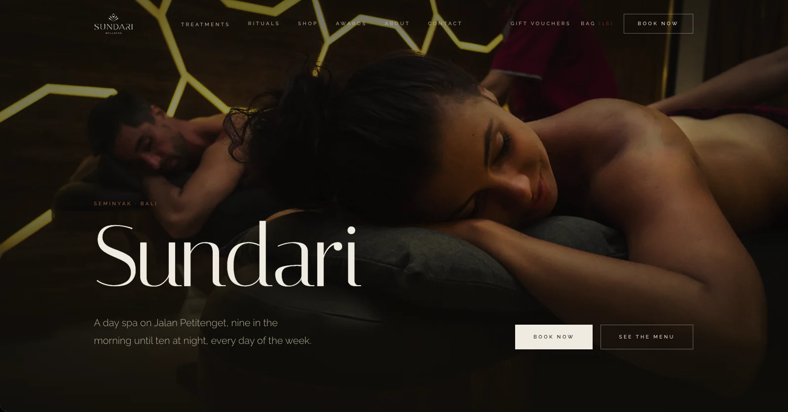 Sundari Wellness on desktop